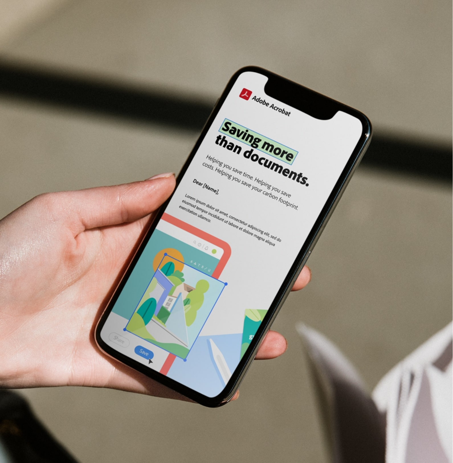Phone in acrobat web page