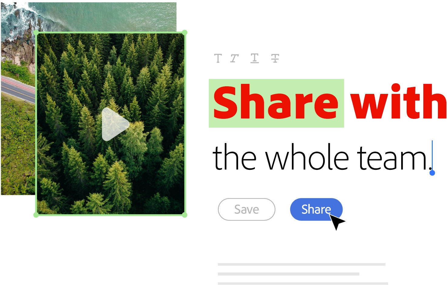 Share with the whole team.